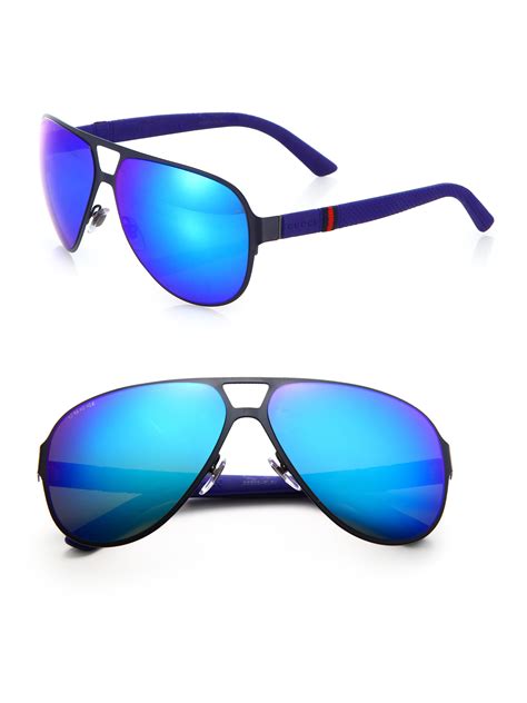 gucci sunglasses men blue